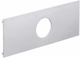 Metal Raceway Plate, 1-Gang, 1.60 Inch Opening, Aluminum
