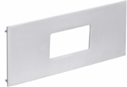 Metal Raceway Plate 1-Gang 3 Inch Aluminum Style Line Opening