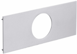 Metal Raceway Plate, 1-Gang, 2.13 Inch Opening, Aluminum
