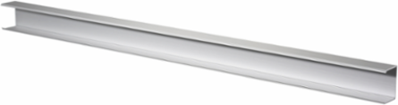 Aluminum Raceway 1 Channel 10 Ft, NEMA 1 Rated, Satin Finish