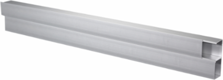 Metal Raceway, 2 Channel, 10 ft Length, Aluminum