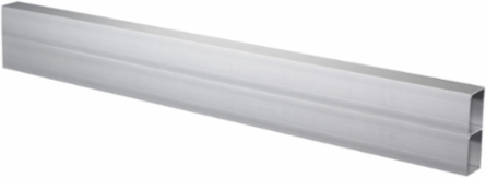 Metal Raceway, 2 Channel, 10 ft Length, Aluminum