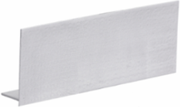 Metal Raceway Blank End Fitting, 3.040 Inch Width, Aluminum