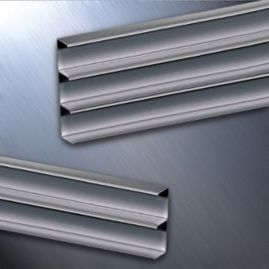 Metal Raceway 2 Channel Base 10 Ft, Aluminum, 5 Inch Width