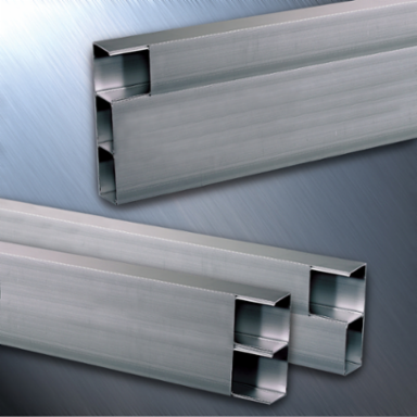 Metal Raceway 2 Channel Base 10 Ft, Aluminum, 5 Inch Width