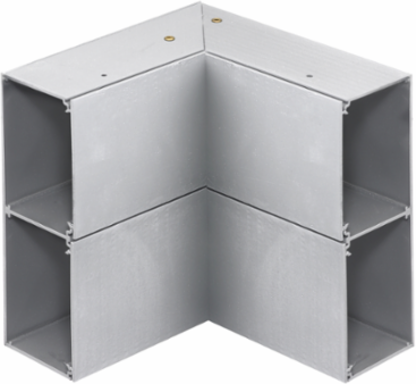 Metal Internal Elbow Raceway 6.4 Inch Aluminum