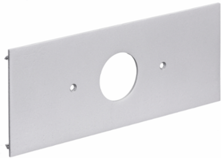 Metal Raceway Cover Plate 1-Gang 1.40" Opening Aluminum