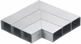 Metal Raceway Flat Elbow 12.200 Inch Aluminum Series