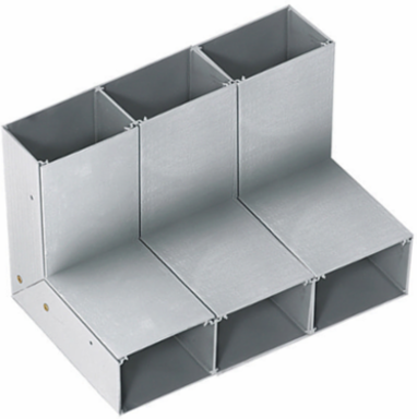Aluminum Raceway Inverted Internal Elbow 8.9 Inch Width