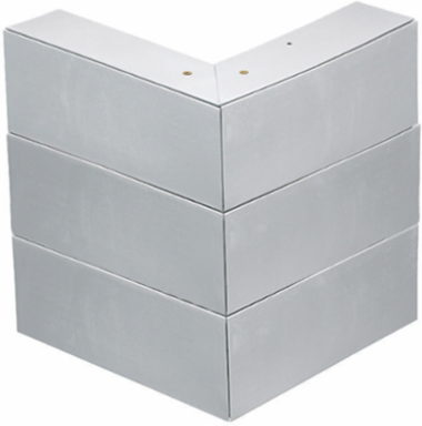 Aluminum Metal Raceway External Elbow, 8.5 Inch Width