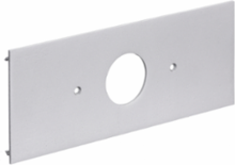 Metal Raceway Plate 1-Gang 1.40 Inch Opening Aluminum