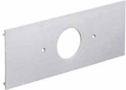 Metal Raceway Plate, 1-Gang, 1.6 Inch, Aluminum, Width 3 Inch
