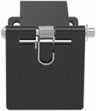 Single Pole Female Angled Black Snap Cover, for 300/400A AC/DC, Single Conductor, Thru-Hole Mounting