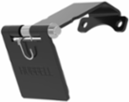 Single Pole Female Angled Black Snap Cover, for 300/400A AC/DC, Single Conductor, Thru-Hole Mounting