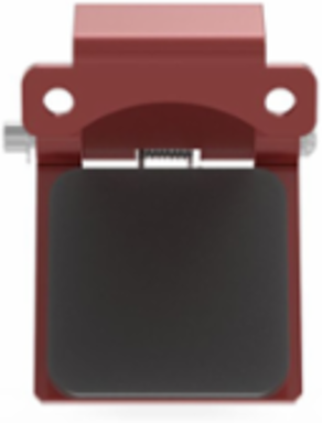 Single Pole Female Angled Brown Snap Cover, for 300/400A AC/DC, Single Conductor, Thru-Hole Mounting