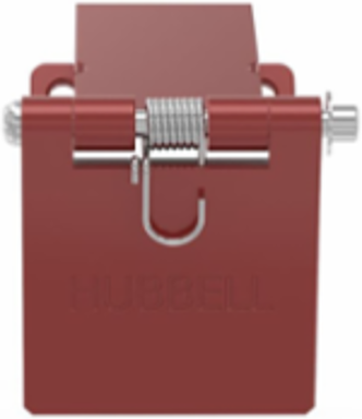 Single Pole Female Angled Brown Snap Cover, for 300/400A AC/DC, Single Conductor, Thru-Hole Mounting