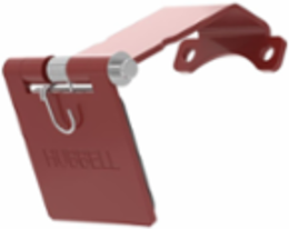 Single Pole Female Angled Brown Snap Cover, for 300/400A AC/DC, Single Conductor, Thru-Hole Mounting