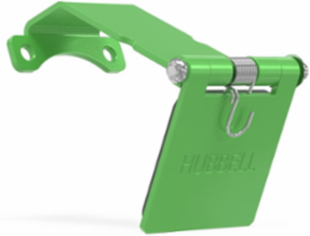 Single Pole Female Angled Green Snap Cover, for 300/400A AC/DC, Single Conductor, Thru-Hole Mounting