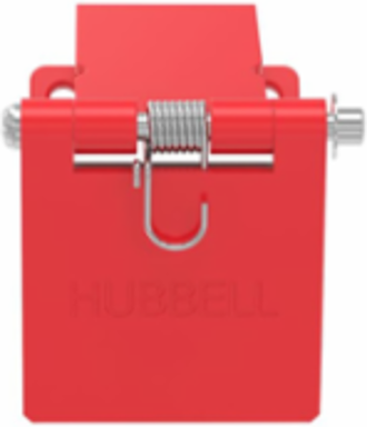 Single Pole Female Angled Red Snap Cover, for 300/400A AC/DC, Single Conductor, Thru-Hole Mounting