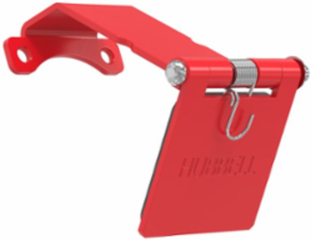 Single Pole Female Angled Red Snap Cover, for 300/400A AC/DC, Single Conductor, Thru-Hole Mounting