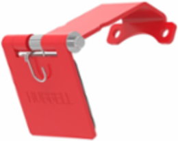 Single Pole Female Angled Red Snap Cover, for 300/400A AC/DC, Single Conductor, Thru-Hole Mounting