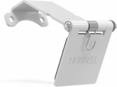 Single Pole Female Angled White Snap Cover, for 300/400A AC/DC, Single Conductor, Thru-Hole Mounting