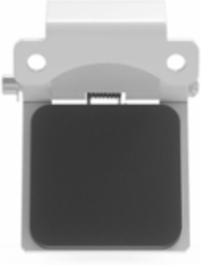 Single Pole Female Angled White Snap Cover, for 300/400A AC/DC, Single Conductor, Thru-Hole Mounting