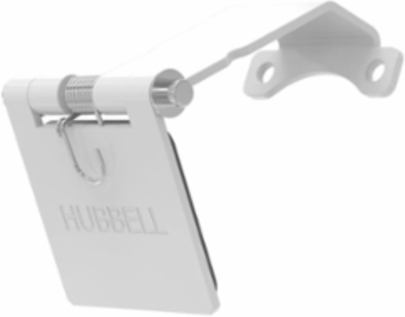 Single Pole Female Angled White Snap Cover, for 300/400A AC/DC, Single Conductor, Thru-Hole Mounting