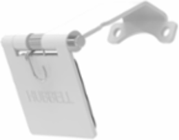 Single Pole Female Angled White Snap Cover, for 300/400A AC/DC, Single Conductor, Thru-Hole Mounting