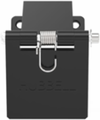 Single Pole Male Angled Black Snap Cover, for 300/400A AC/DC, Single Conductor, Thru-Hole Mounting