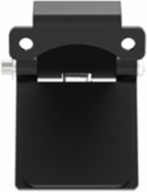 Single Pole Male Angled Black Snap Cover, for 300/400A AC/DC, Single Conductor, Thru-Hole Mounting