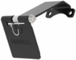 Single Pole Male Angled Black Snap Cover, for 300/400A AC/DC, Single Conductor, Thru-Hole Mounting