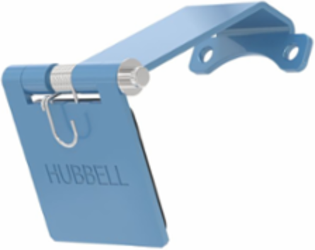 Single Pole Male Angled Blue Snap Cover, for 300/400A AC/DC, Single Conductor, Thru-Hole Mounting