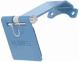 Single Pole Male Angled Blue Snap Cover, for 300/400A AC/DC, Single Conductor, Thru-Hole Mounting