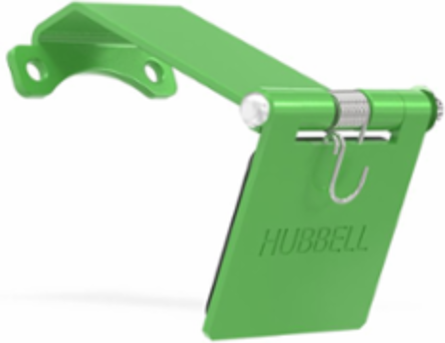 Single Pole Male Angled Green Snap Cover, for 300/400A AC/DC, Single Conductor, Thru-Hole Mounting