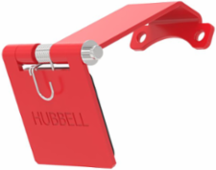 Single Pole Male Angled Red Snap Cover, for 300/400A AC/DC, Single Conductor, Thru-Hole Mounting