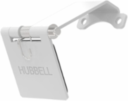 Single Pole Male Angled White Snap Cover, for 300/400A AC/DC, Single Conductor, Thru-Hole Mounting