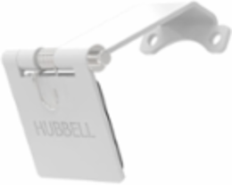 Single Pole Male Angled White Snap Cover, for 300/400A AC/DC, Single Conductor, Thru-Hole Mounting