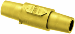 Heavy Duty Double Female Coupler, 400A 600V AC/DC, Brass, 1-7/10 Inch Width