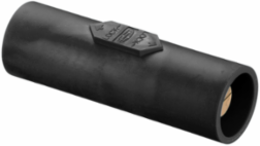 Heavy Duty Coupler, Double Male, 400A 600V AC/DC, Black, Insulated Body