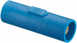 Heavy Duty Double Male Coupler, 400A 600V AC/DC, 6 Inch Width, Blue