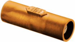 Heavy Duty Double Male Coupler, 400A 600V, Industrial Grade, Orange