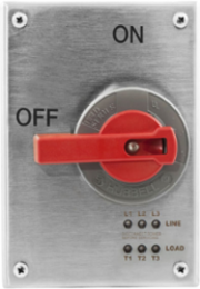 Stainless Steel 100A LED Disconnect Switch with Red Handle