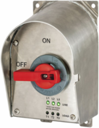 Sloped Disconnect Switch 100 Amp Stainless Steel 9 Inch with LED Indicators