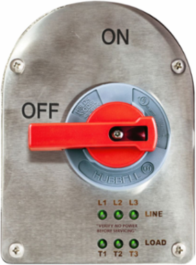 Stainless Steel Sloped Disconnect Switch, 100 Amp, 10.7 Inch Width