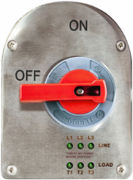 Stainless Steel Sloped Disconnect Switch, 100 Amp, 10.7 Inch Width