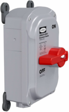 3 Pole Motor Disconnect Switch, 30A 600V AC, IP69k, NEMA Type 4X
