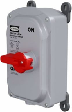 3 Pole Motor Disconnect Switch, 30A 600V AC, IP69k, NEMA Type 4X