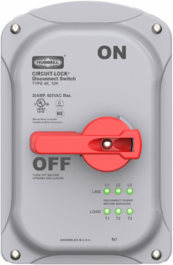 Industrial Grade 30A Non-Metallic Motor Disconnect with LED Indicators