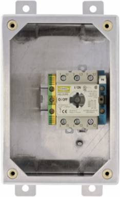 Industrial Disconnect Switch, 30A 600V AC, Three Pole, Stainless Steel, NEMA 4X